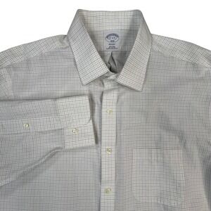 Brooks Brothers 1818 Regent Button Up Dress Shirt Mens 17 4/5 Graph Check